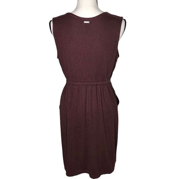 Prana Heathery Maroon Cozy Up Korrine Sleeveless Dress - Picture 5 of 15
